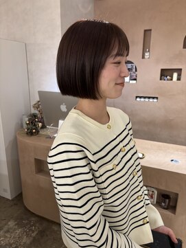 ユッカ 梅田(YUCCA) 【 YUCCA 】大人可愛い20代30代/ボブ/オリーブベージュ