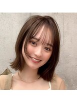ハッチ(HACCH)&nbsp;前髪なし大人ミディアムボブ20代30代40代　HACCH