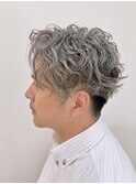 30代40代へ/白髪ぼかし×ルーズパーマの大人髪