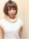 【morio池袋】透け感ショートボブ
