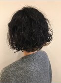 しっかり＆ランダムカールの前下がりボブ★
