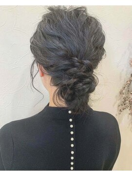 ヘアーデザイン ルシア(Hair Design Lucia) ミディアムお呼ばれアレンジ