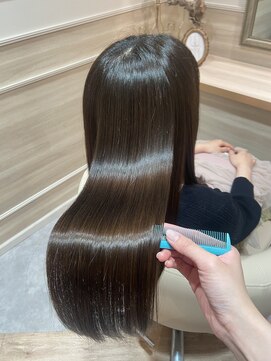 アンド ラ ブランシュ(&.La Blanche) 大宮東口/髪質改善ヘッドスパ専門店 オリーブベージュ×透明艶髪