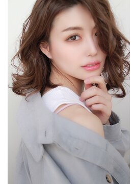 ラバーズ ラパーク岸和田店(LOVERS) スパイラルカール_セミウェットウェーブオリーブカラー_80