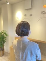 ハッコ(hacco) 艶髪ボブ/カーキベージュ/ミントアッシュ/ヘルシースタイル