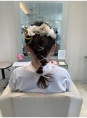 成人式セット/ポニーテール/ヘアアレンジ/ヘアセット/大人可愛い