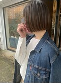 #BLUEボブ あご上切りっぱなし