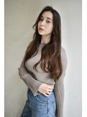 大人ロングスタイル×ゆるふわパーマ