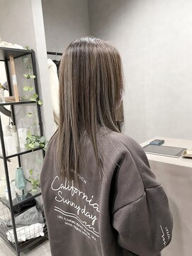 リアン(lien) 艶感ハイライト×グレージュ