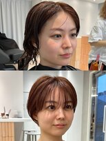タス(tas)&nbsp;tas似合わせカット before&after 【ひし形大人ボブ】