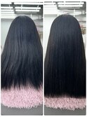美髪カールシアーカラーピンクブラウンエアリーロングセミディ