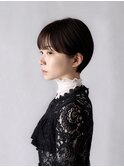 耳掛けショートヘア