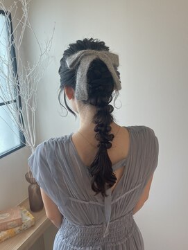ラ ブランシュ 大宮(La Blanche) 編みおろしポニー/ヘアセット/お呼ばれアレンジ