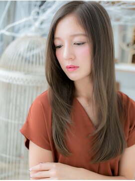 モッズヘア 越谷(mod's hair) 透明感オリーブグレージュ小顔レイヤーロングh3越谷20代30代40代