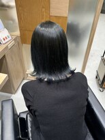 フォルテステラ(FORTE STELLA)&nbsp;黒髪カタログ/ボブルフ/ネビージュ/小顔に見せるヘア/ワンレン