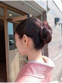 和装ヘアセット、訪問着着付