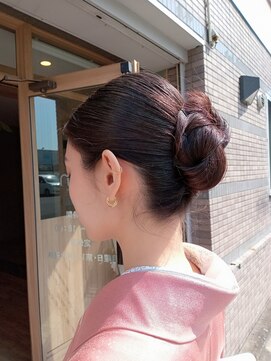 リアンヘアサロン(Lian hair salon) 和装ヘアセット、訪問着着付