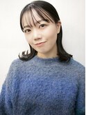 ★シースルーバング/ナチュラルなくびれボブ/フェミニンロング