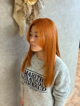 パーミル ヘア クマモト(permille ‰ hair Kumamoto) オレンジ×レイヤー