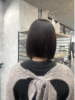 イデアル(Ideal)&nbsp;ボブ/ミニボブ/切りっぱなしボブ/前下がり/前下がりボブ/韓国