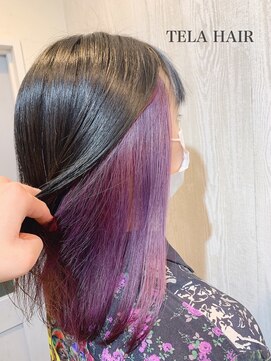 レイヤーウルフ×インナーバイオレット♪【TELA HAIR葛西】