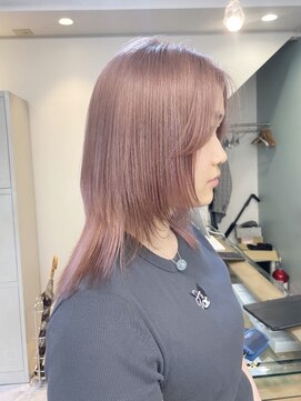 フラム 渋谷(flamme) 〇ブリーチ1回のピンク