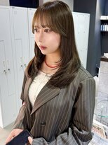 ゲームバイアランスミシー 心斎橋(GAME by Alan Smithee)&nbsp;オリーブベージュ/ブリーチなしダブルカラー/レイヤーカット