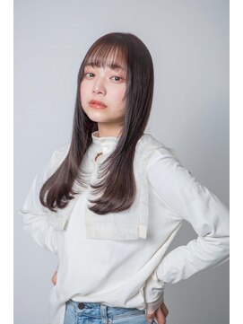 ルフュージュ バイ プロデュース 相模大野店(Refuge by Produce) レイヤーカット/ショコラブラウン/ストレートロング