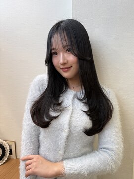 ロンドアベニール 北千住(Lond avenir) オリーブグレー/韓国風巻き/レイヤーカット/髪質改善/縮毛矯正