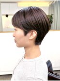 大人ショートボブ/ハンサムショート/前髪あり/20代30代40代
