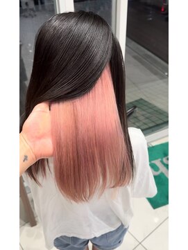 インナーカラー×ピンク