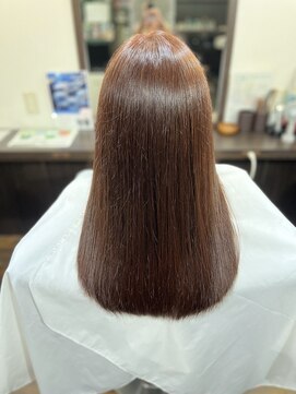 ピンク系カラーのロング