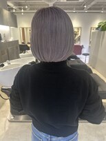 マルフェ 天王寺(marfe) 【marfe】ラベンダーグレージュ_ハイトーンボブ_ミニボブ