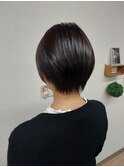 ココアブラウン×ショートボブ