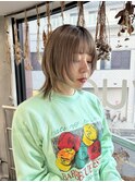 【MANA】メリハリウルフ×寒色ベージュ