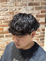 ボンドストーリールミエール(Bond Story lumiere)&nbsp;波巻きスパイラルパーマ波巻きパーマラウンドマッシュ