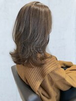 モッズヘア 足利(mod'hair)&nbsp;髪質改善カラーくびれレイヤーカット小顔シアーベージュ春カラー