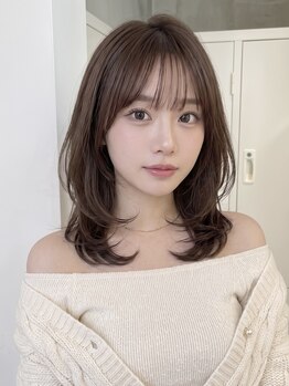 エル 新小岩(elu)の写真/くびれレイヤーカットで小顔効果*顔周りカットで印象が変わる、貴方だけのデザインを提案[新小岩駅]