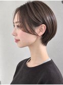 20代30代丸みショートハンサムショートショートボブ