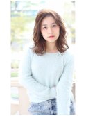 センターパートで大人っぽいヘア○