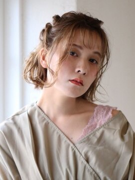 アースコアフュールボーテ ひたち野うしく店(EARTH coiffure beaute) 抜け感ゆるふわハーフアップ