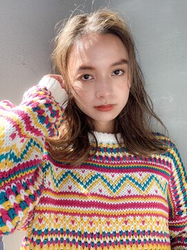 アンヘアー(UNHAIR by shiomiH) 小顔 無造作カール ボブディくびれセミディ