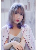【Taylor】大宮　ハイトーングレージュ×裾カラーラベンダー