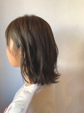 クレエ ヘアー デザイン(creer hair design) 透明感オリーブカラーラフウェーブセミディ大人可愛い20代30代
