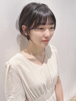 ステアケース 武蔵小杉店(stair:case)&nbsp;大人かわいいマッシュショートボブ丸み耳かけショート