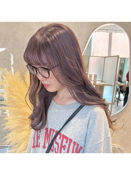 ジーナ 天神(Zina) [Zina西通り]髪質改善/ハイトーン/ラベンダーグレージュ/艶髪