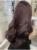 ブリーチなし大人可愛いピンク