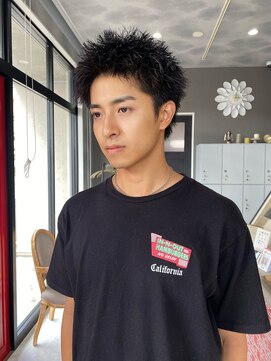 レド(LeDo) Men'sスパイキーショート【四日市/ブリーチ/髪質改善】