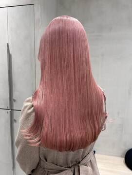 ヘアスペース リズム グリーン(Hair space Rizm green) コーラルピンク