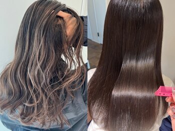ヘアールーム(Hair Room)の写真/【辻堂駅西口徒歩1分】ダメージレスな施術で、カラーを重ねた髪の毛でも負担を抑えてお洒落に♪